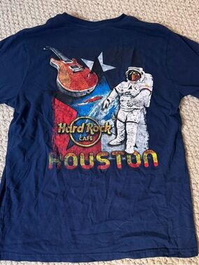 Hard Rock x Pac Sun Houston Navy Tee with Astronaut